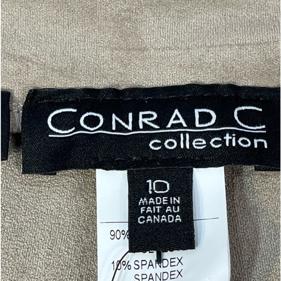 NWT Conrad C Stretch Melissa Fit Tan Pants Made in Canada Sz 10 Pull On Waist - Picture 2 of 15